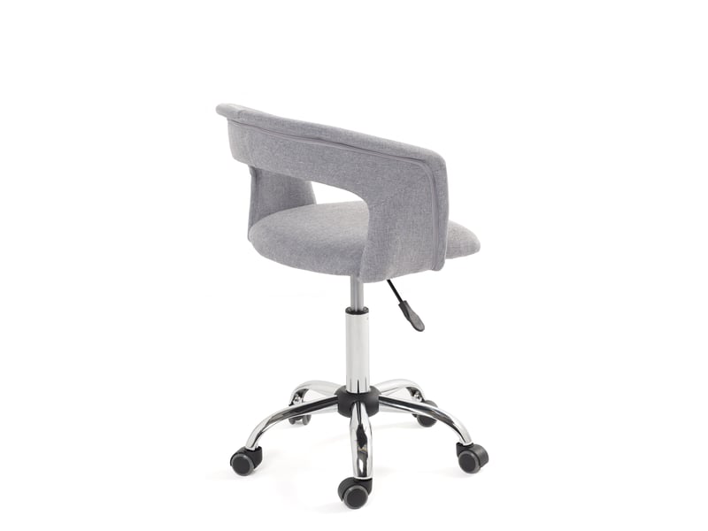 Chaise de bureau tissu réglable pivotante aya grise 593-AYA - Conforama D
