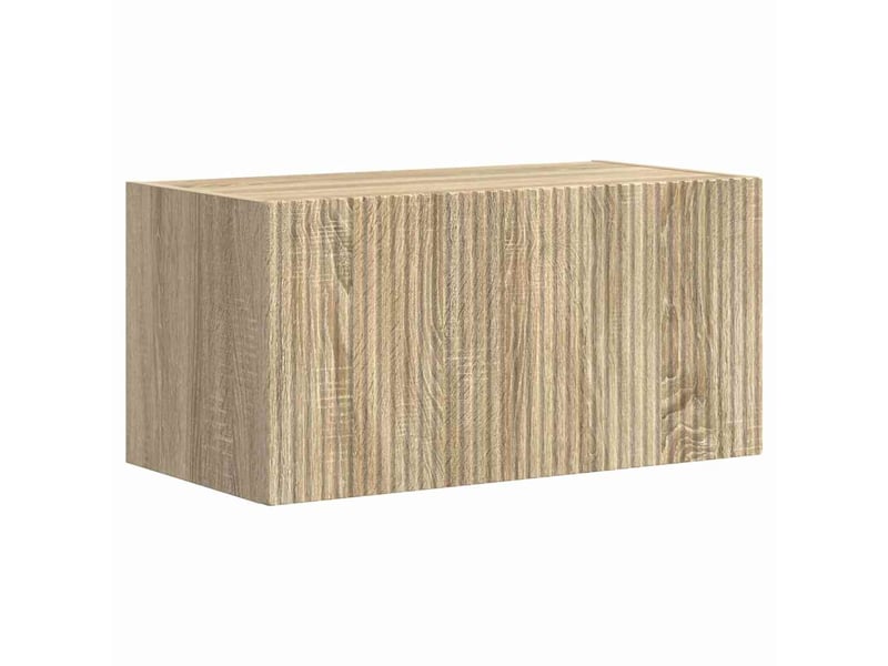  Meuble tv - banc tv - meuble de rangement mural 60 x 31 x 29,5 cm sonoma bois d'ingénierie  - Conforama A