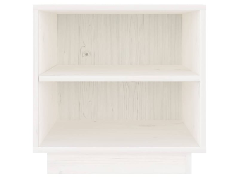  Lot de 2 tables de chevet - cabinet de chevet - table de nuit blanc 40x34x40 cm bois de pin solide  - Conforama E