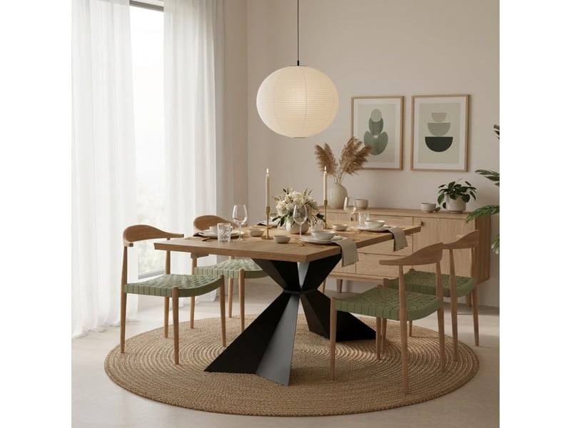  Table extensible en bois plaqué 160240x90 taurus - chêne  - Conforama B