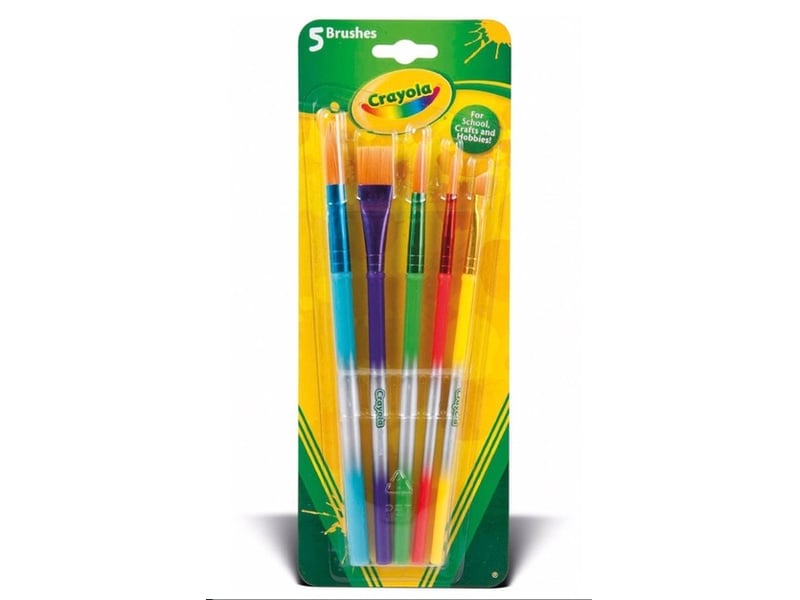  5 pinceaux pour gouache pour enfants 920802.612 - Conforama A