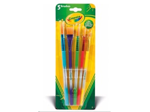 5 pinceaux pour gouache pour enfants