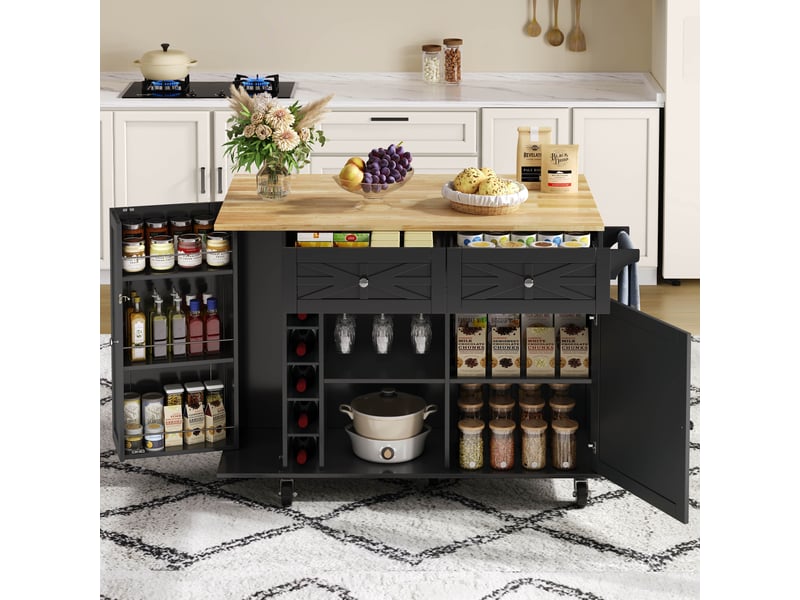  Desserte 2 portes 2 tiroirs coloris noir mdf desserte noir - Conforama D