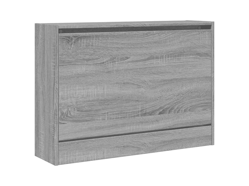  Meuble à chaussure, armoire à chaussures sonoma gris 80x21x57 cm bois d'ingénierie  - Conforama D