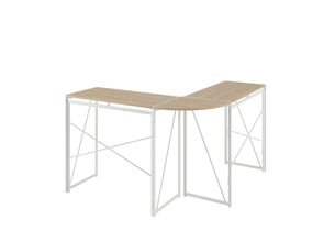 Bureau d'angle moderne en l – table informatique pour ordinateur portable et pc, bureau d'étude pour maison et télétravail