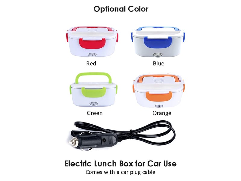 Boîte à lunch chauffante électrique, récipient chauffant portable pour aliments, riz avec prise de voitur  - Conforama C