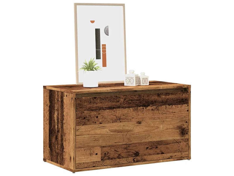  Banc d'entrée, banc interieur 80x40x45 cm vieux bois bois d'ingénierie  - Conforama B