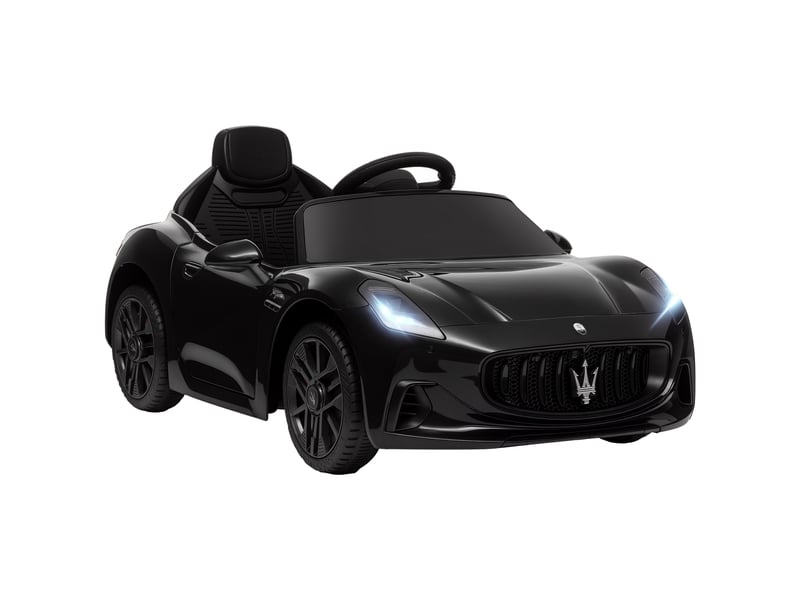 Voiture électrique pour enfants sous licence maserati gran turismo folgore, 12v avec télécommande, de 3 à 5 ans, noir - Conforama A