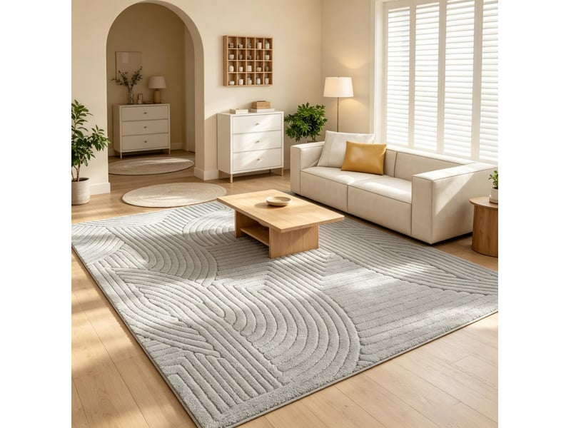 Tapis de salon géométrique 230 x 160 cm antidérapant homvra  - Conforama B