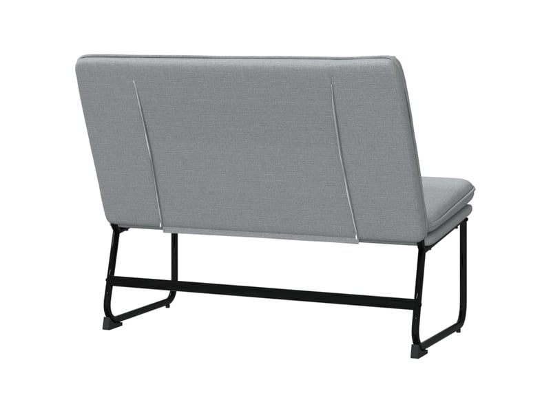  Banc chambre, banc de lit gris clair 100x75x76 cm tissu  - Conforama E