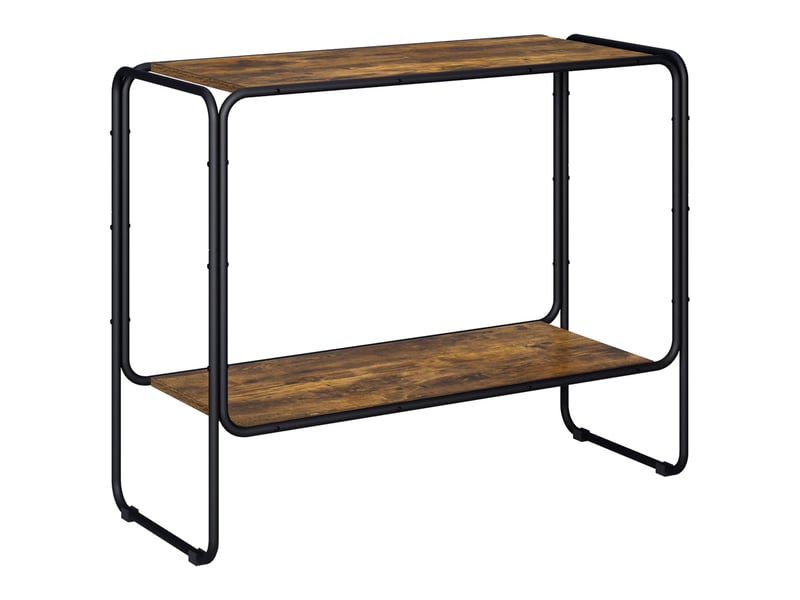  Buffet salon, buffet de rangement chêne fumé 93.5x38x75 cm bois d'ingénierie  - Conforama A