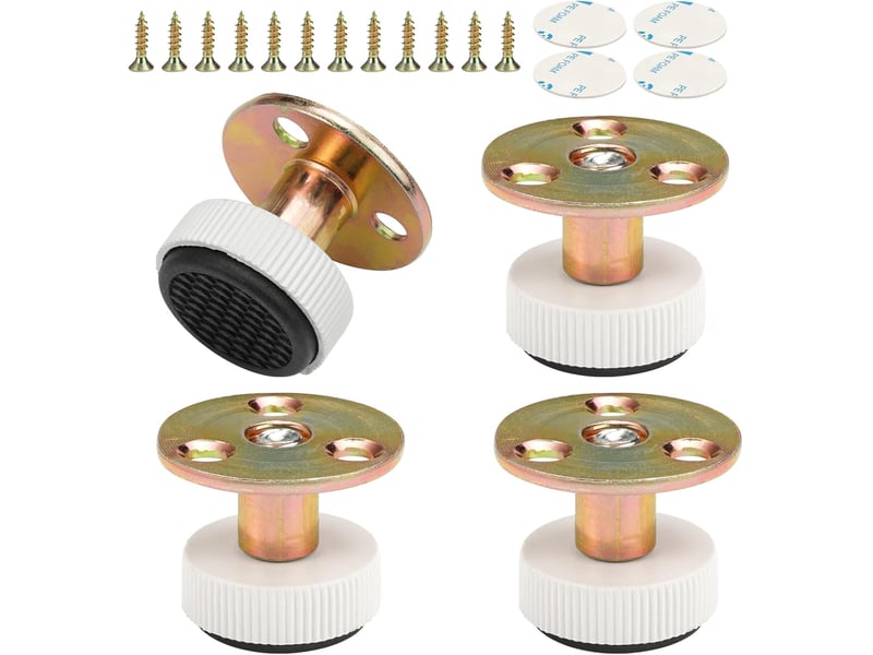  Stabilisateurs de lit réglables 29-42mm lot 4 - télescopiques avec vis pour cadres, tables et armoires  - Conforama A