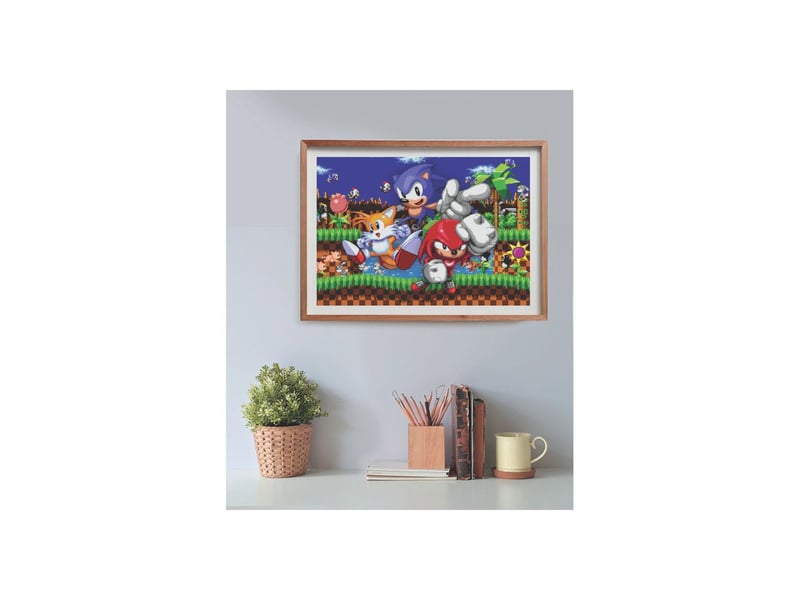  Puzzle 500 pieces cube sonic gaming collection 49 x 36 cm CLE8005125358076 - Conforama C