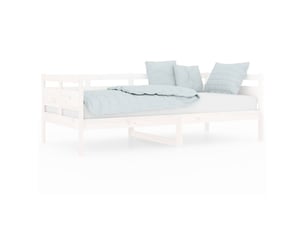 Lit simple 90x190 cm    coloris blanc