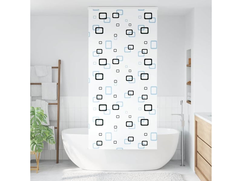 Store enrouleur de douche, store à rouleau avec cassette largeur du tissu 86 cm cf45165 - Conforama A