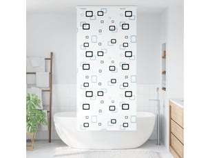 Store enrouleur de douche, store à rouleau avec cassette largeur du tissu 86 cm cf45165
