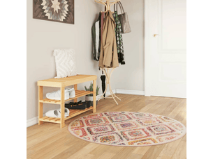 Tapis lavable multicolore ø 120 cm antidérapant - comfortxl