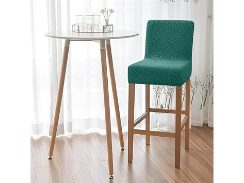  Housse de chaise - marron foncé - lot de 1 housse élastique jacquard pour tabouret de bar, convenant aux tabourets de bar, tabourets hauts, salons, cafés, restaura XLH-ZLS-009269ZLS - Conforama C