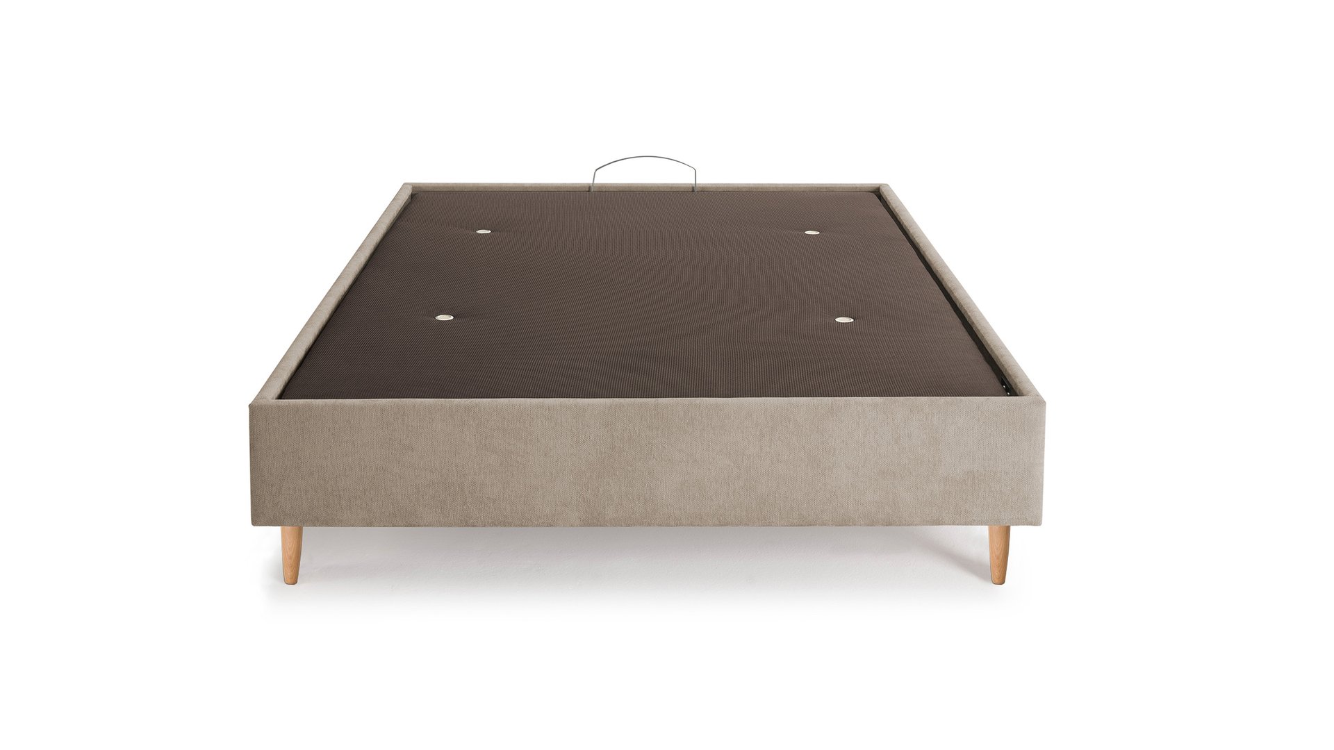 SOMMIER COFFRE 160X200 CM VOLTAIRE beige Conforama
