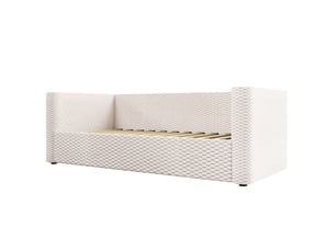 Lit banquette 90x200 cm <strong></strong>  <strong></strong> coloris beige