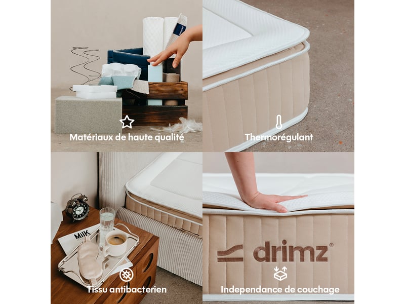  Matelas hybride 180x200x27cm premium - experience - soutient ferme, accueil mi-ferme Expérience - Conforama D