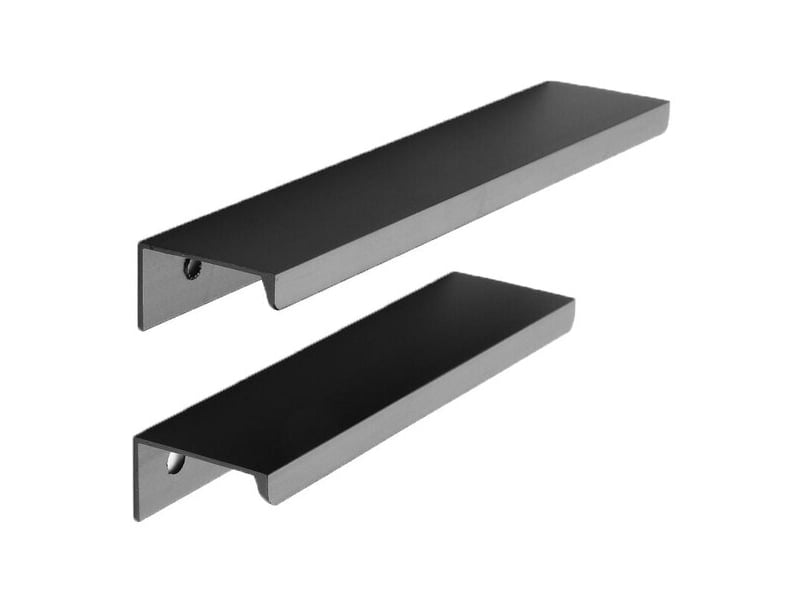  Poignées invisibles noir mat 96 mm, poignées en alliage d'aluminium pour meubles de cuisine  - Conforama A