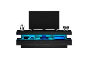Meuble tv coloris noir 160 cm OKMYHOME