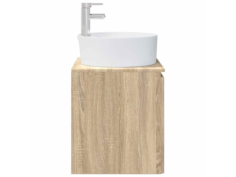 Vanité de lavabo mural, meuble de rangement chêne sonoma 49.5x44.5x65 cm shl7299 - Conforama D