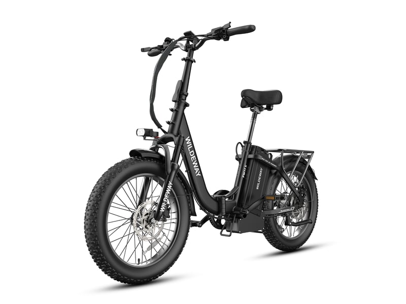Vélo électrique pliable cadre ouvert wildeway fw11s, 48v 35ah, pneus 20, noir - Conforama B
