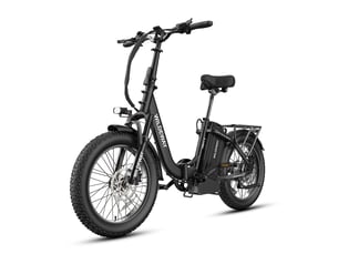 Vélo électrique pliable cadre ouvert wildeway fw11s, 48v 35ah, pneus 20, noir
