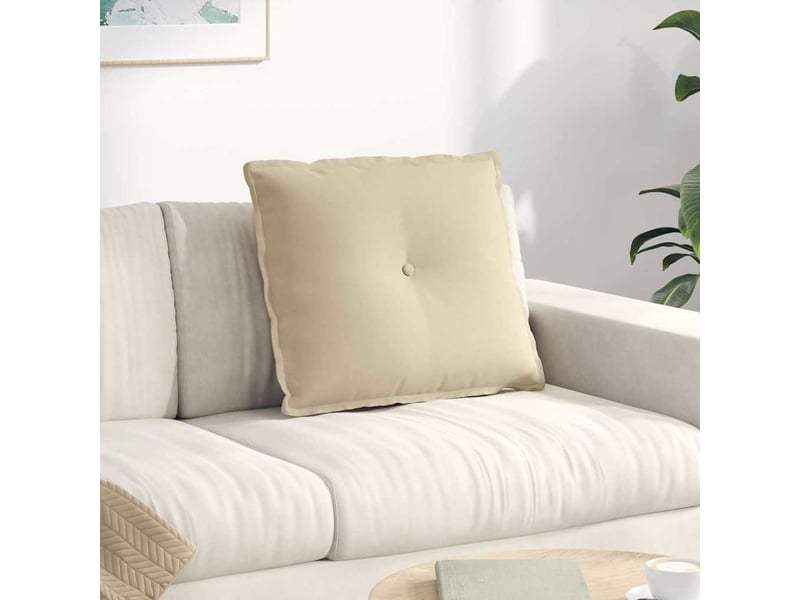 Coussin de dos, coussin de dossier crème 60 x 50 cm tissu en microfibre cf54635 - Conforama B