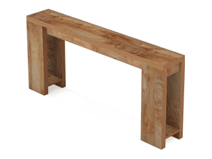 Console 0 tiroir(s)  coloris marron <strong>BEAUNIV</strong> <strong></strong> - longueur 160 cm - 160 cm