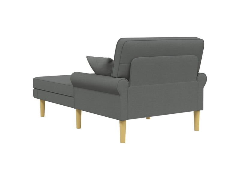  Vidaxl méridienne gris foncé tissu  - Conforama E
