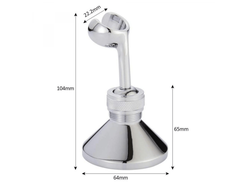  Support de pommeau de douche réglable en plaqué chrome pour flexible de douche standard,support de pommeau de douche,argent  - Conforama B