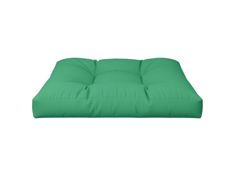  Coussin de palette, coussin de chaise, coussin de canapé vert 70x70x12 cm tissu cf55496  - Conforama D