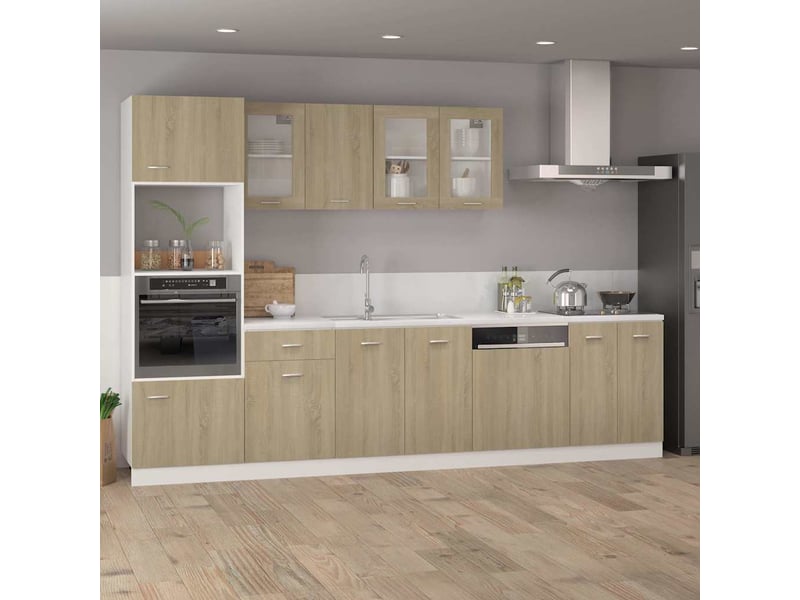  Panneau de lave-vaisselle lyon chêne sonoma 59,5x3x67cm bois d'ingénierie  - Conforama C
