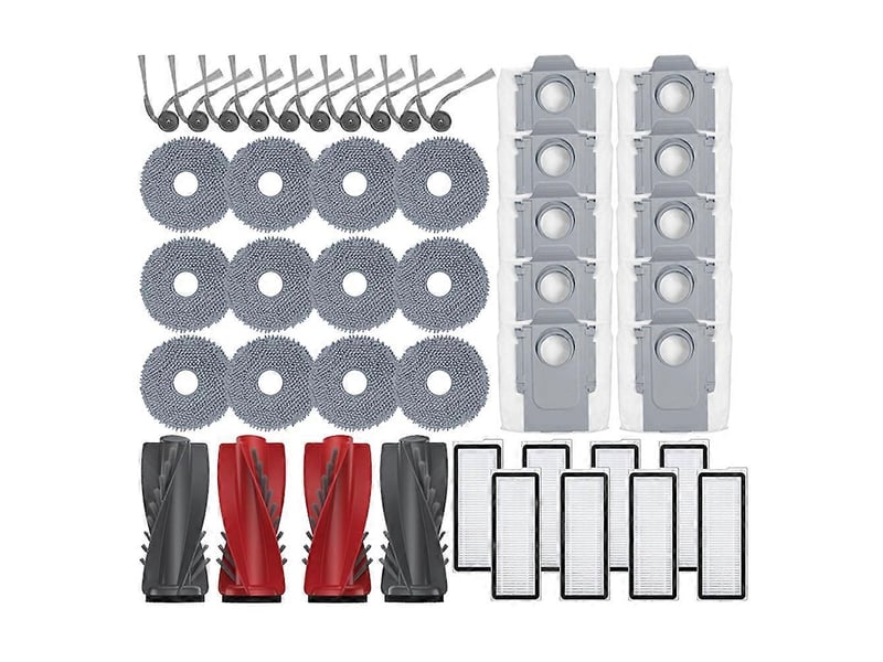  For roborock qrevo 5ae curv s5x curv 5a1 qrevo curv vacuum cleaner mop main side brush dust bag hepa filter  - Conforama A