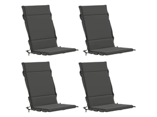 Lot de 4 coussins de chaise à dossier haut  gemert cf59311