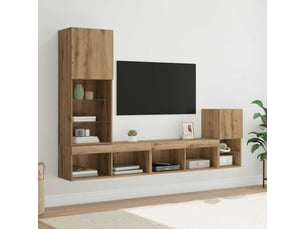 Meuble tv coloris bois clair  <strong></strong>  <strong></strong>