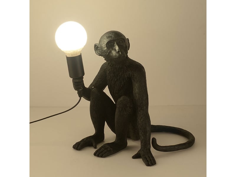  Lampe de table en résine pour chambre d'enfant (e27 noir)  - Conforama C