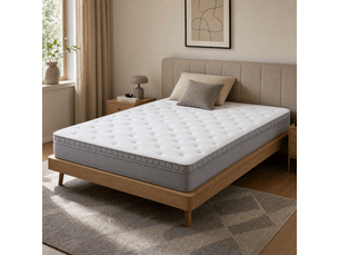 Matelas 140x200 cm <strong>OOIILLEE</strong>  <strong>Luxe haut de gamme</strong> Ressorts ensachés + mousse soutien Medium épaisseur 25 cm