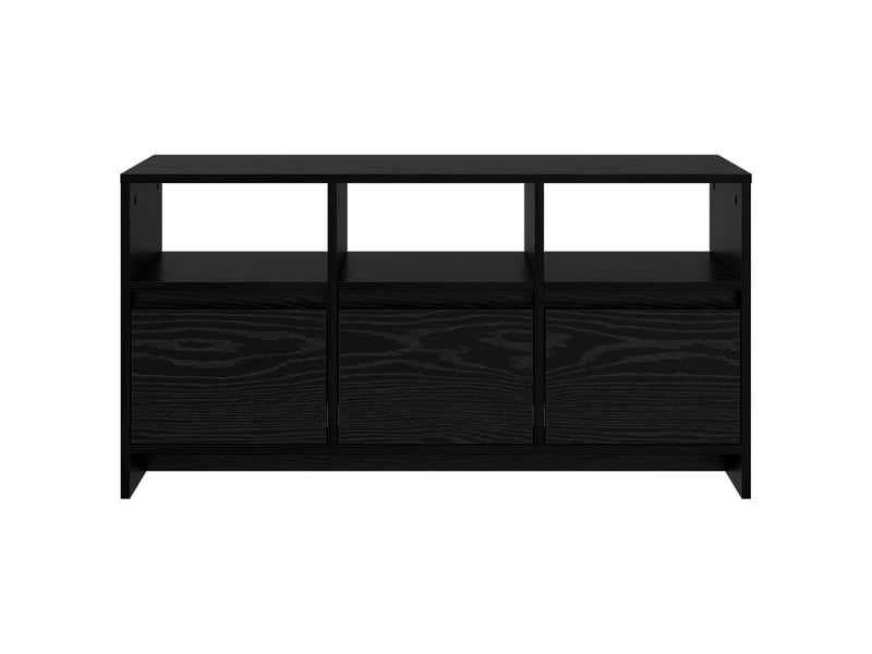  Meuble tv, table tv 102x37,5x52,5 cm chêne noir bois d'ingénierie  - Conforama D