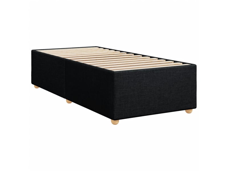  Lit simple- lit adulte -  cadre de lit sans matelas noir 100x200 cm tissu  - Conforama B