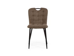 Chaise en tissu CHAI coloris marron