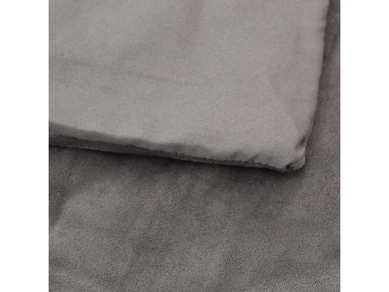  Couverture lestée adulte avec housse gris 140x200 cm 10 kg tissu  - Conforama E