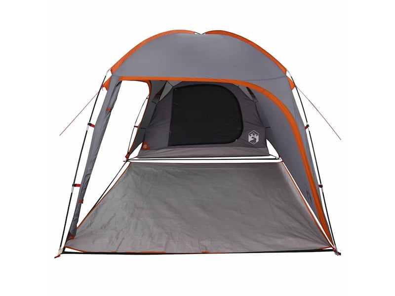 Tente de camping, tente cabane 2 personne gris et orange taffetas - Conforama D