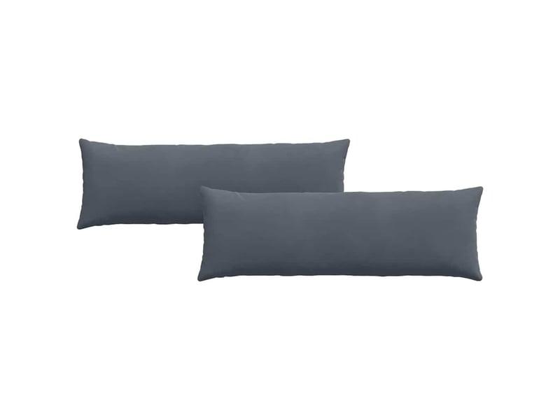 Lot de 2 coussins de canapé, coussins décoratifs gris foncé 120 x 40 cm cf59080  - Conforama A