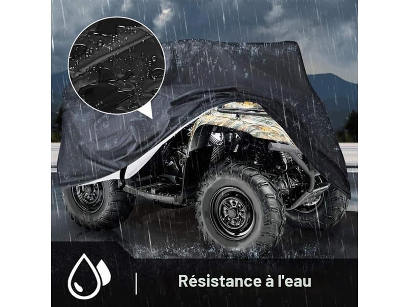  Housse de protection en tissu oxford pour tracteur de jardin extérieur imperméable, 210 x 120 x 115cm  - Conforama E