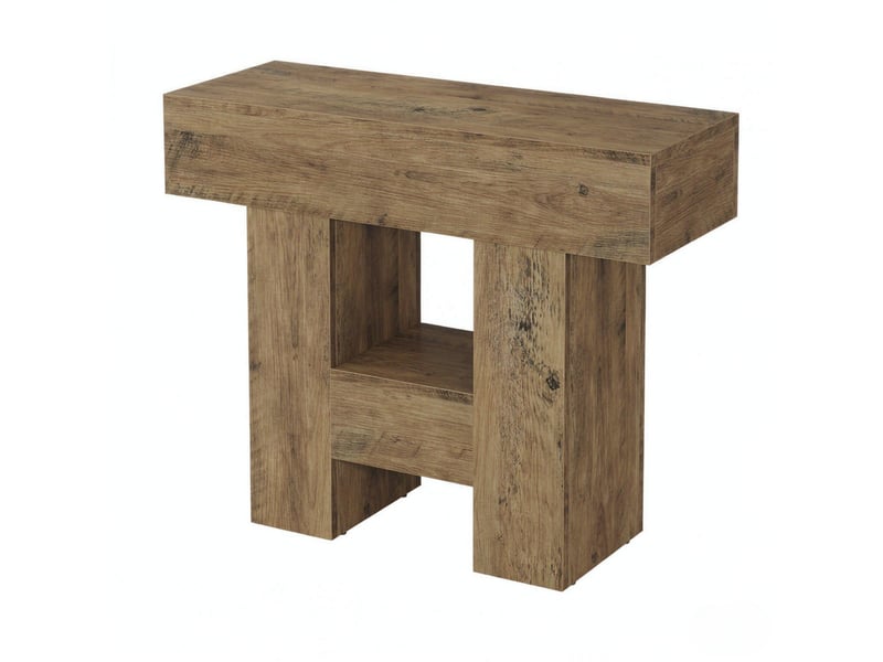 Table d'appoint étroite avec rangement 80 cm evryae - Conforama A