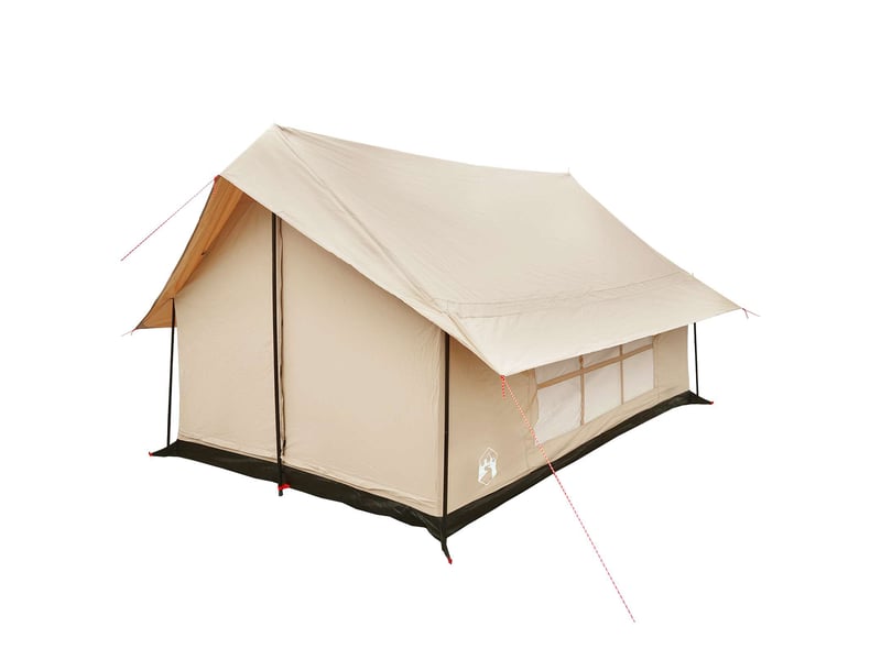  Tente de camping, tente cabane crème 340x246x210 cm polycoton  - Conforama C